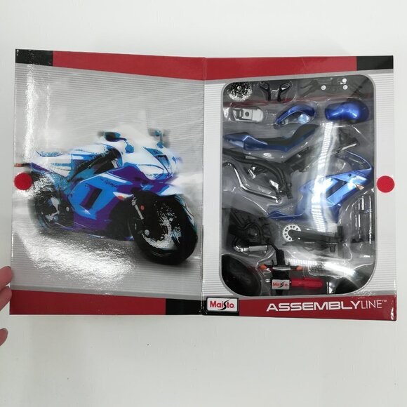 Maisto Assembly Line 1:12 KAWASAKI NINJA ZX-6R Metal Motorcycle Model Kit SEALED - Picture 5 of 7